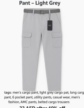 mens 6 pocket long cargo pant